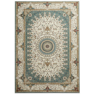 Bedlooms Willow Cashmere Rug 240X320Cm, Medallion Floral Pattern, Non Slip, Stain Resistant, For Extra Large Living Room - image 1