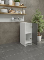 Jd Greta Kitchen Base Unit 300mm Storage Cabinet With Door Shelf 30Cm - Grey Matt - thumbnail 2
