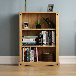 Lassic Vida Designs Corona Solid Pine Low Bookcase Freestanding Shelving Unit (H)1070mm (W)750mm (D)290mm - thumbnail 3