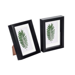 "Nicola Spring 5 X 7"" Photo Frames - Black/white Mount - 3D Picture Frame Box Portrait Display Case (20 X 15.5Cm) Set Of 2" - thumbnail 1