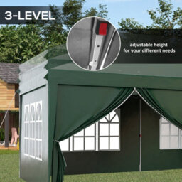 Outsunny 3X6M Pop Up Gazebo Canopy Marquee W/ Carry Bag, Green - thumbnail 7
