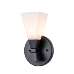 Luminosa Lighting Elstead Bowtie Bathroom Wall Lamp, Matte Black Ip44