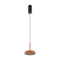 Luminosa Lighting Luminosa El Modern Pendant Ceiling Light Black 3000K 700Lm Colorful Shade - thumbnail 1
