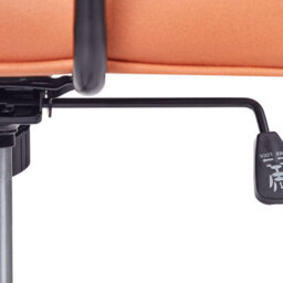 Beliani Desk Chair Pawnee Fabric Orange - thumbnail 8