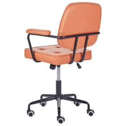 Beliani Desk Chair Pawnee Fabric Orange - thumbnail 6