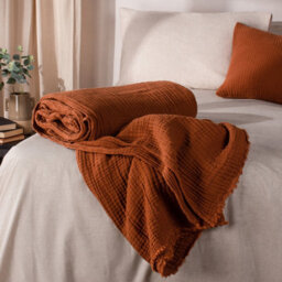 Yard Lark Crinkle Cotton Fringed Throw - thumbnail 7
