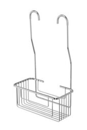 Croydex Rust Free Shower Mixer Basket Caddy Hook Over Bathroom Chrome Plated - thumbnail 3