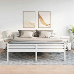 Berkfield Bedside Cabinets 2 Pcs With 2 Drawers White 40X36.5X62 Cm - thumbnail 3