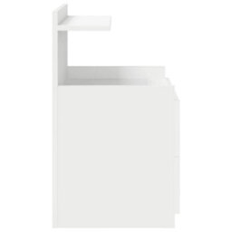 Berkfield Bedside Cabinets 2 Pcs With 2 Drawers White 40X36.5X62 Cm - thumbnail 7