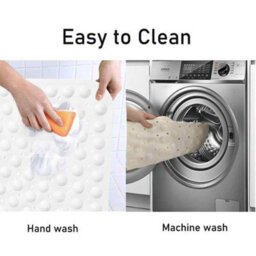 Suction Corner Shower Mat Triangular Non Slip Pvc Bathroom Mat Machine Washable - thumbnail 5