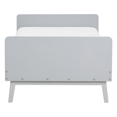 Wyld And Coco Single Bed Frame Grey Pine 90 X 200 Cm, Slatted Base, Modern Scandinavian Bedroom - image 1