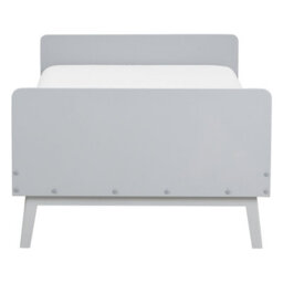 Wyld And Coco Single Bed Frame Grey Pine 90 X 200 Cm, Slatted Base, Modern Scandinavian Bedroom - thumbnail 1