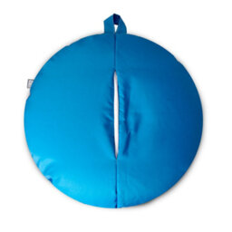 rucomfy Beanbags Rucomfy Indoor Or Outdoor Floor Cushion Bean Bag - Blue Cirque Chic Water Resistant Seat - thumbnail 2