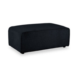 Hugo Deep Blue Footstool - Fully Assembled By Roseland Furniture - thumbnail 1