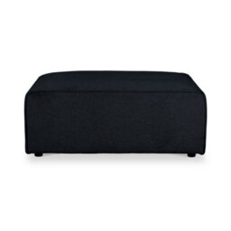 Hugo Deep Blue Footstool - Fully Assembled By Roseland Furniture - thumbnail 2