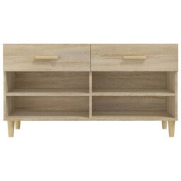 Vidaxl Shoe Cabinet Sonoma Oak 102X35X55 Cm Engineered Wood - thumbnail 6