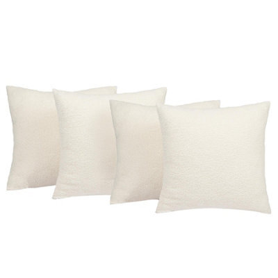 OHS 4 Pack Of Boucle Teddy Fleece Cushion Covers - image 1