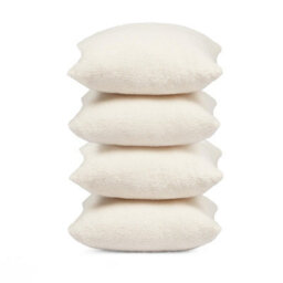 OHS 4 Pack Of Boucle Teddy Fleece Cushion Covers - thumbnail 3