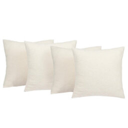 OHS 4 Pack Of Boucle Teddy Fleece Cushion Covers - thumbnail 1