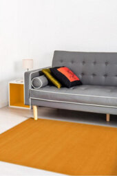 The Rugs Maestro Collection Solid Design Rug In Ochre - thumbnail 3