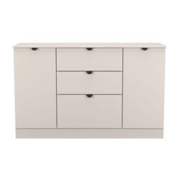 Varese Ready Assembled Matt Kashmir 3 Drawer Sideboard (H)785mm (W)1254mm (D)400mm - thumbnail 2