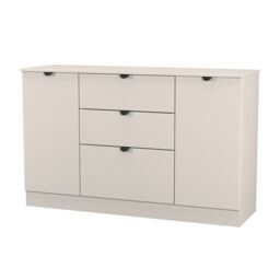 Varese Ready Assembled Matt Kashmir 3 Drawer Sideboard (H)785mm (W)1254mm (D)400mm - thumbnail 3