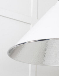From the Anvil Hammered Nickel Hockley Pendant In Flock - thumbnail 6