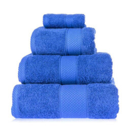 Homescapes Turkish Cotton Royal Blue Bath Towel Set