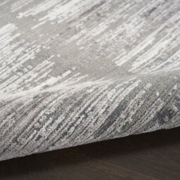 Grey White Modern Abstract Easy To Clean Living Room Bedroom & Dining Room Rug-300Cm X 396Cm - thumbnail 7