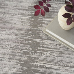 Grey White Modern Abstract Easy To Clean Living Room Bedroom & Dining Room Rug-300Cm X 396Cm - thumbnail 3