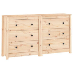 Walplus Sideboard 140X35X80 Cm Solid Wood Pine - thumbnail 2