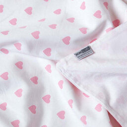 Homescapes Cotton Pink Heart Decorative Sofa Throw - thumbnail 7