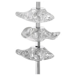 Luminosa Lighting Luminosa Akira Table Lamp 2 Light E27, Polished Chrome With Cream Shade - thumbnail 5
