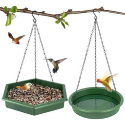 Geezy Bird Feeder & Bird Bath 2 In 1 Hanging Bird Feeding Tray And Bath Outdoor - thumbnail 1