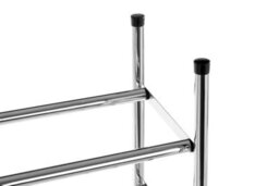 Orsina Three-Tier Chrome Shoe Rack, Durable Metal Frame With Polished Finish For Neat Shoe Storage, Space-Saving - thumbnail 6