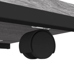 Berkfield Industrial Side Table With Wheels Grey Sonoma 50X35X55.5Cm Engineered Wood - thumbnail 7