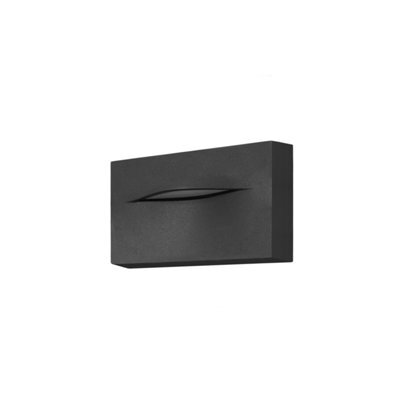 Luminosa Lighting Luminosa Hide Led Outdoor Flush Wall Lamp Urban Grey, Neutral-White 4000K, Ip65