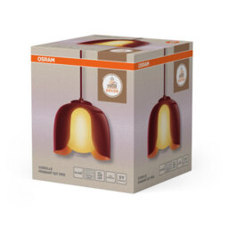Osram Decor Corolle Pendant Ceiling Light E27 Red - thumbnail 2