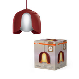 Osram Decor Corolle Pendant Ceiling Light E27 Red - thumbnail 3