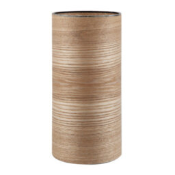 Happy Homewares Bamboo Wood Effect Table Lamp With Black Birds And Trees Inner Lining - thumbnail 3
