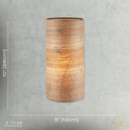 Happy Homewares Bamboo Wood Effect Table Lamp With Black Birds And Trees Inner Lining - thumbnail 7