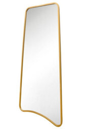 Mirroroutlet The Coartans Gold Metal Isoscelles Trapezoid Shape Framed Garden Wall Mirror With Arched Bottom 200Cm X 95Cm - thumbnail 3