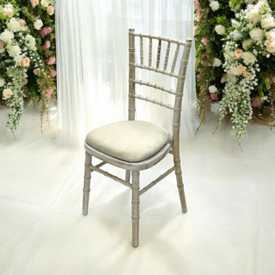 Limewash Chiavari Wedding Chairs With A Removable Ivory Seat - image 1