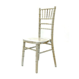 Limewash Chiavari Wedding Chairs With A Removable Ivory Seat - thumbnail 2