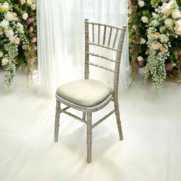 Limewash Chiavari Wedding Chairs With A Removable Ivory Seat - thumbnail 1