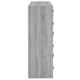 Berkfield Bookcase With Doors Grey Sonoma 136X37X109 Cm Engineered Wood - thumbnail 8