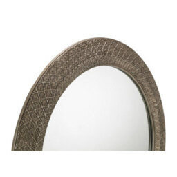 Julian Bowen Cadence Pewter Wall Mirror, Glass Frame, Round, Wall Mounted, Horizontal Or Veritcal, 80 X 80 X 3.2Cm - thumbnail 3