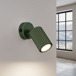 Sollux Lighting Karbon Aluminum Olive Green 1 Lights Minimalist Wall Light - thumbnail 3