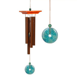 Woodstock Outdoor Turquoise Garden Wind Chime - thumbnail 4