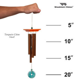 Woodstock Outdoor Turquoise Garden Wind Chime - thumbnail 3